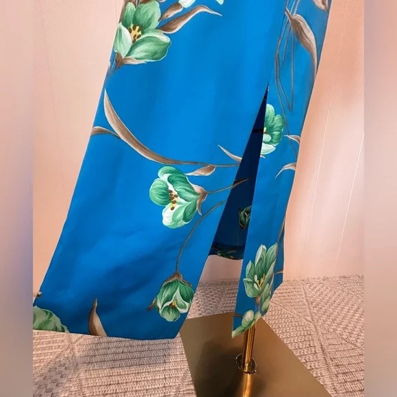 Vintage Tori Richard for Liberty house Hawaiian dress with side slit size 10 - Picture 8 of 12
